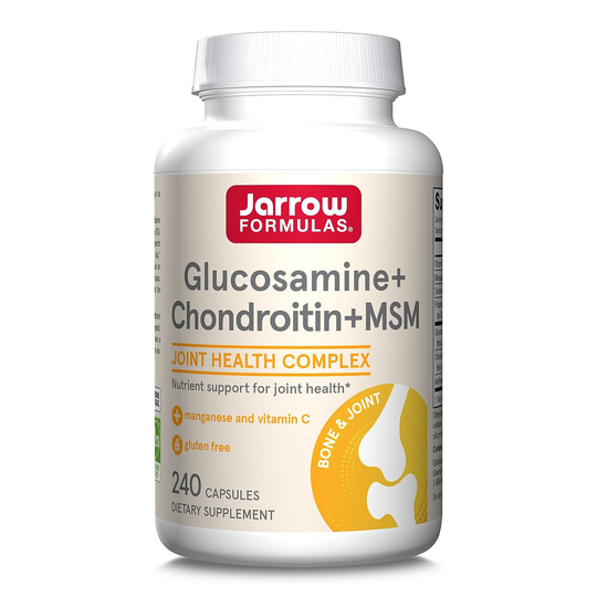 Jarrow Formulas Glucosamine + Chondroitin + MSM 240 Capsules - Main Image