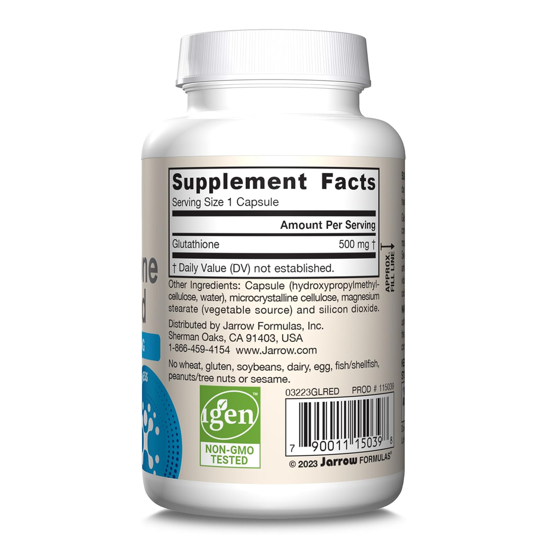 jarrow formula glutathione review Jarrow Formulas Glutathione Reduced 500mg 60 Veggie Caps UAE