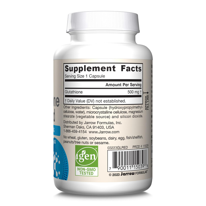 Jarrow Formulas Glutathione Reduced 500mg 60 Veggie Caps UAE Jarrow Formulas Glutathione Reduced 500mg 60 Veggie Caps UAE