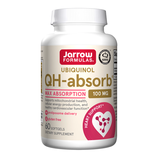 Jarrow Formulas QH-Absorb Ubiquinol 100mg 60 Softgels - Main Image