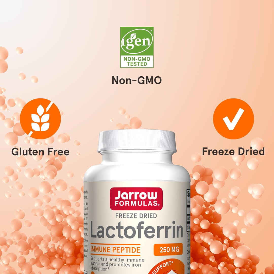 Immune Support Supplement: Lactoferrin, a key component of barrier immune system, supports a healthy immune system and iron utilization in the intestines*