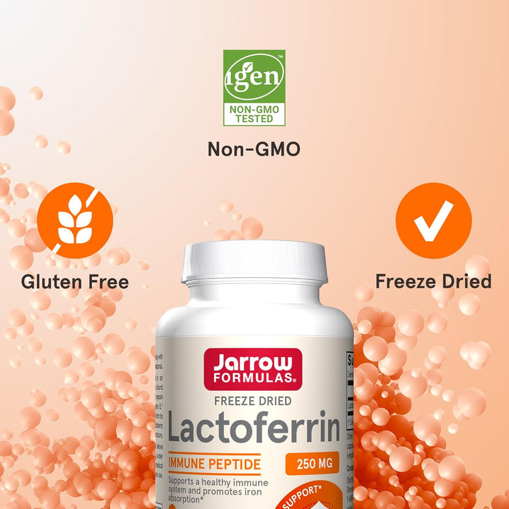 Immune Support Supplement: Lactoferrin, a key component of barrier immune system, supports a healthy immune system and iron utilization in the intestines*