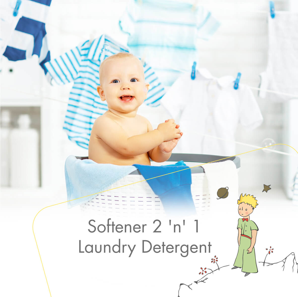 Le Petit Prince Baby Laundry Liquid Detergent, 2 in 1 Detergent