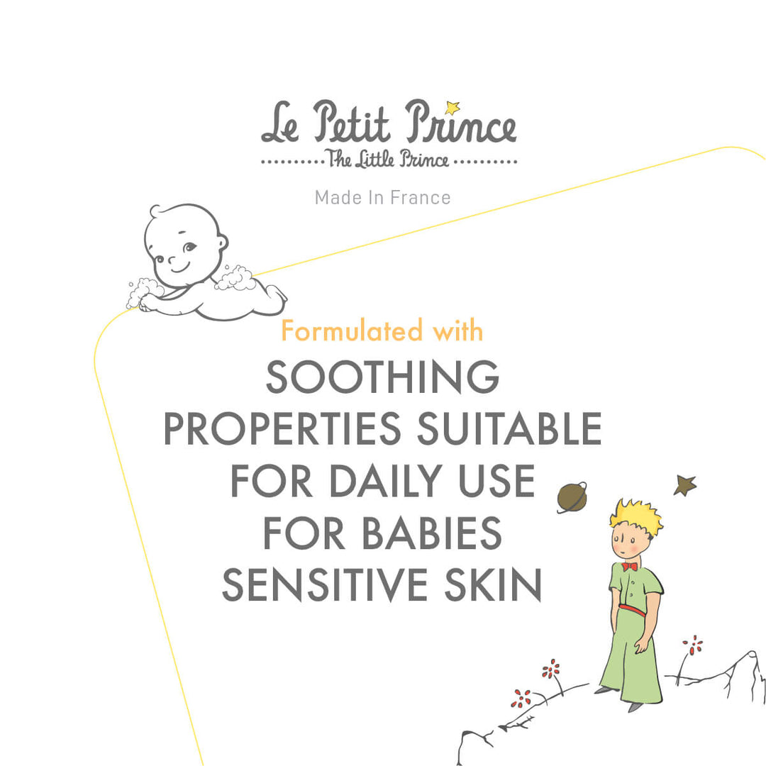 Le Petit Prince Gentle Baby Bath Shower Gel, Organic Calendula Aloe Vera Glycerin Extract - 250 ML Soothing Properties Suitable for Daily Use for Babies Sensitive Skin | Fitaminat