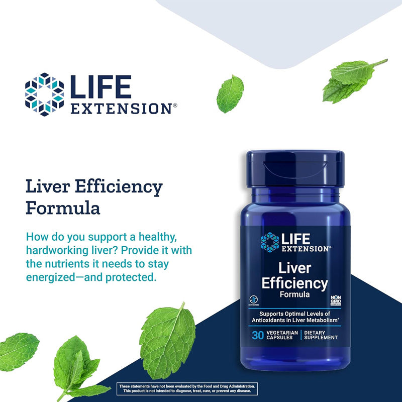 Life Extension Liver Efficiency Formula - 30 Vegetarian Capsules