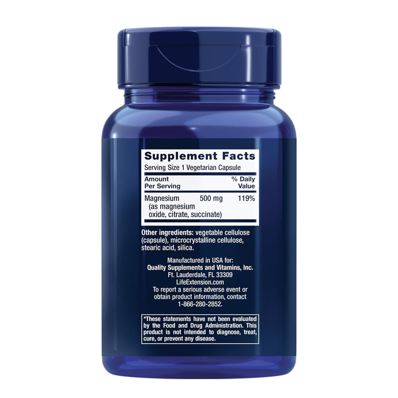 Life Extension Magnesium Caps 500Mg | Fitaminat 