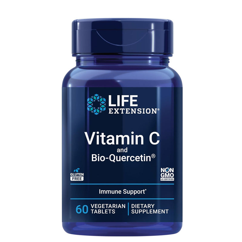 Life Extension Vitamin C and Bio-Quercetin Phytosome - 60 Vegetarian Tablets