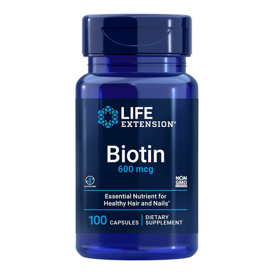Life Extension Biotin 600mcg 100 Capsules - Main Image