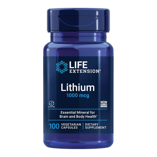 Life Extension Lithium 1000mcg 100 Capsules - Main Image