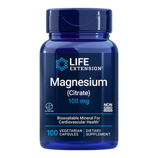 Life Extension Magnesium Citrate 100mg 100 Capsules - Main Image