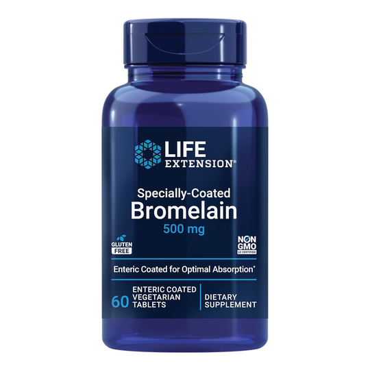 Life Extension Specially-Coated Bromelain 500mg 60 Tablets - Main Image