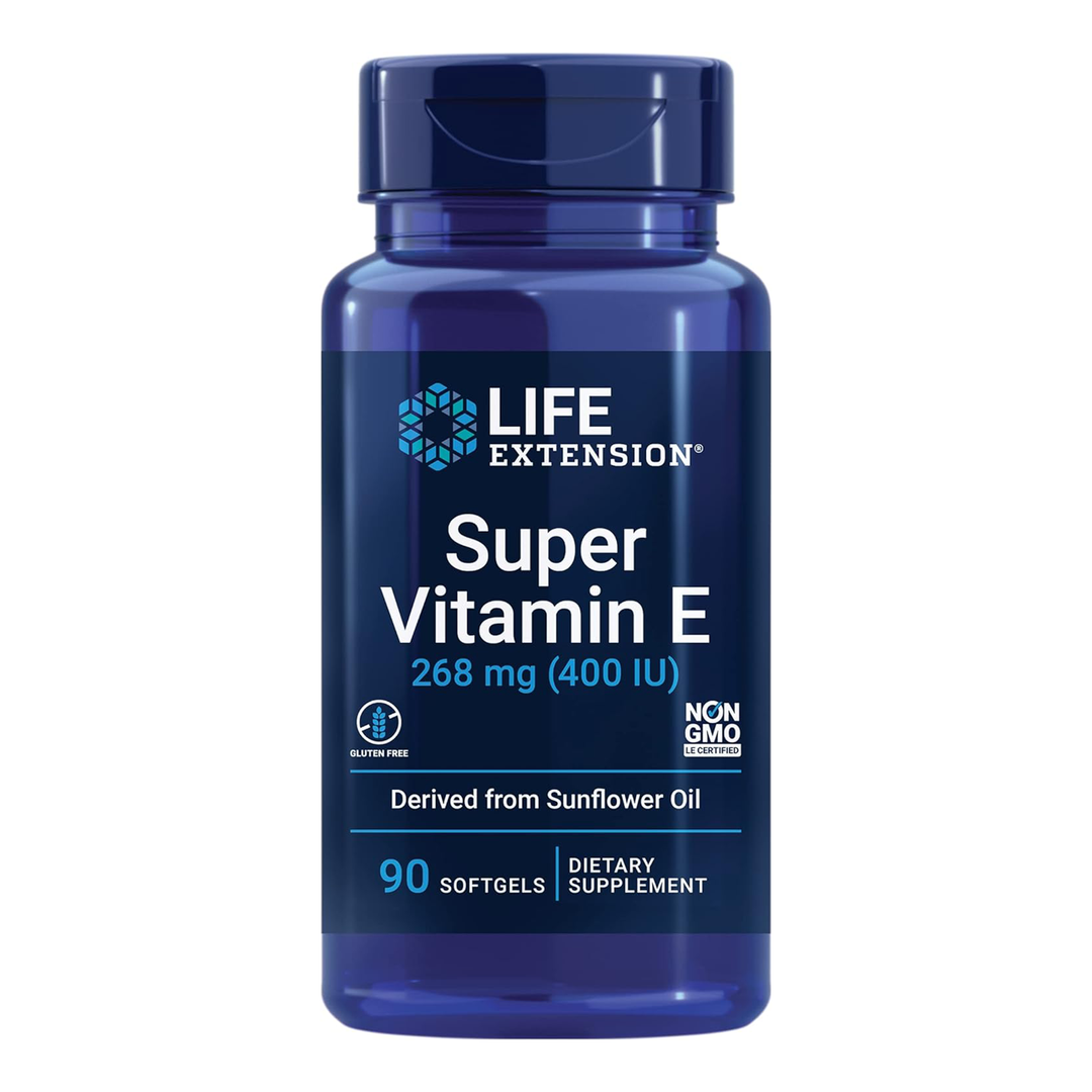 Life Extension Super Vitamin E 268mg 90 Softgels - Main Image