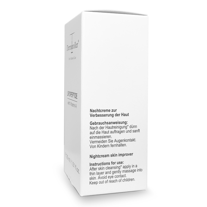 Dermaroller New Natural Line Lipopeptide with Vitamin A, Night Cream - 30 ml - Nightcream Skin Improver