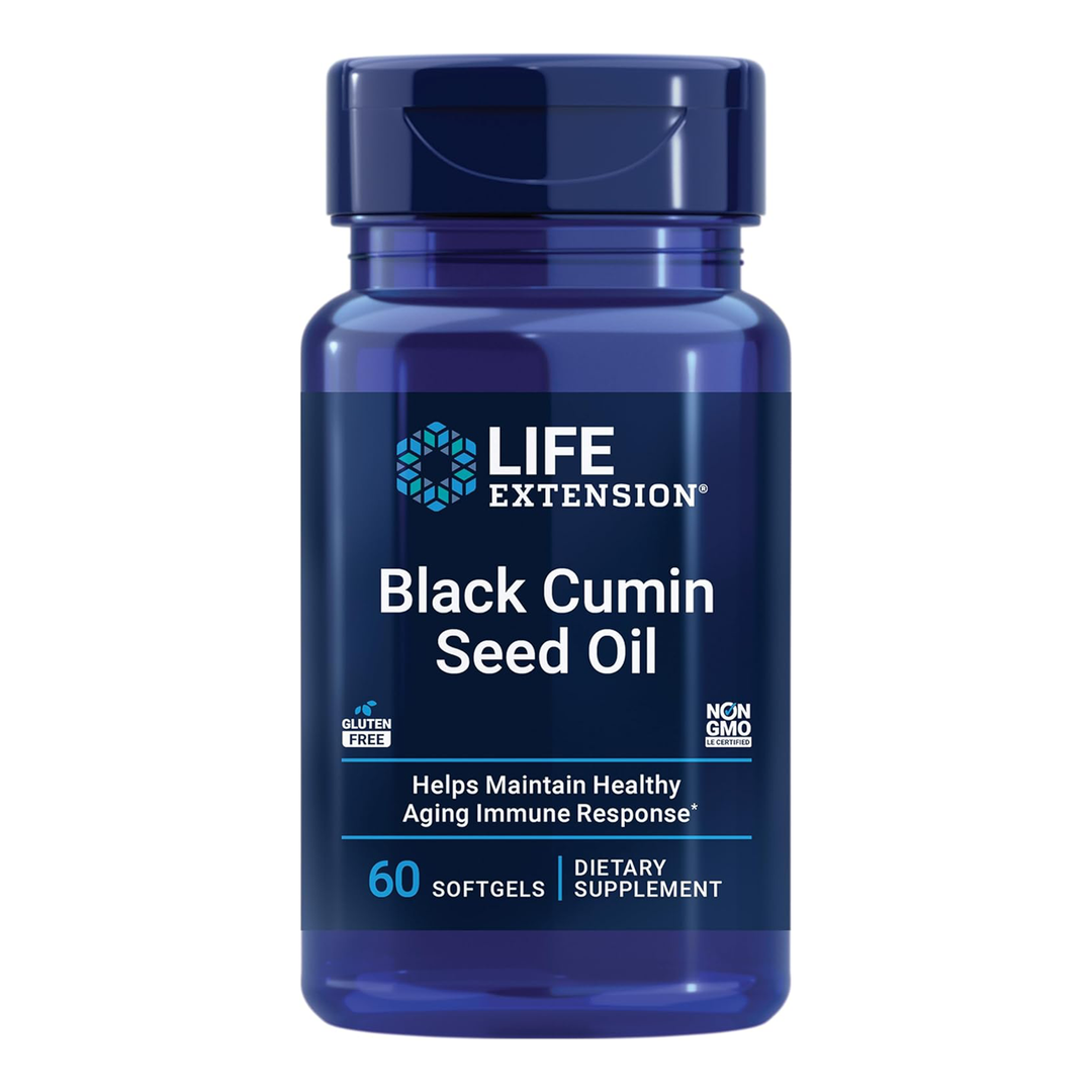 Life Extension Black Cumin Seed Oil - 60 Softgels - Main Image