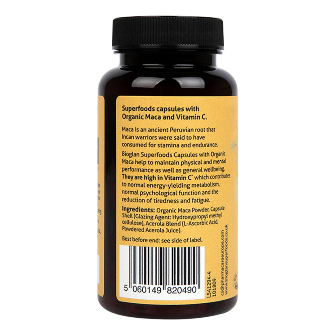 Bioglan Superfoods Organic Maca Capsules, Vegan - 60 Capsules - Ingredients