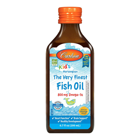 Carlson The Very Finest Fish Oil 800mg Natural Orange for Kids 200ml - Main Image