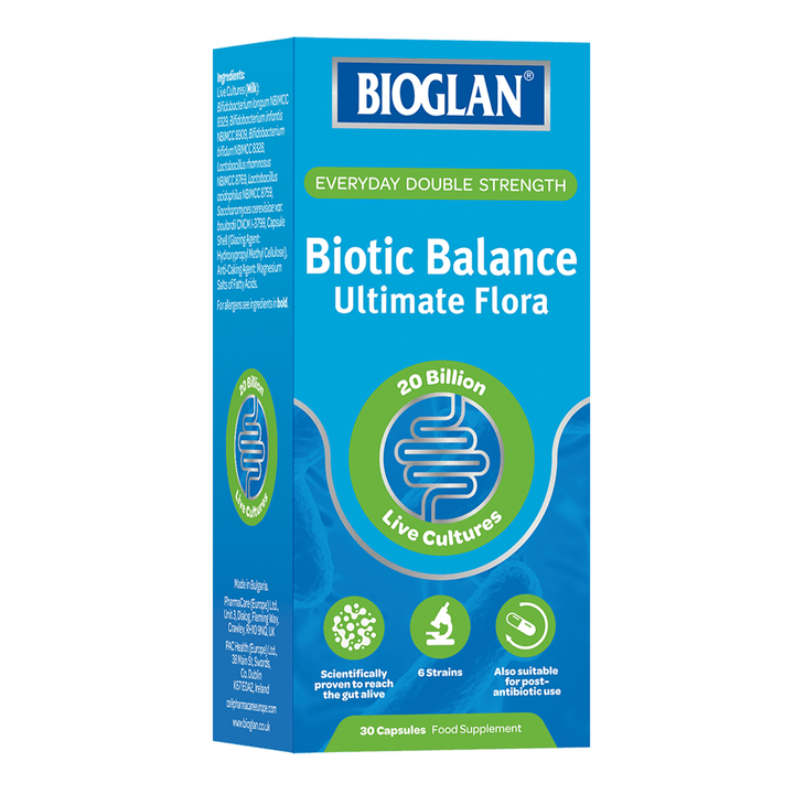 Bioglan Biotic Balance Ultimate Flora Capsules, 20 Billion, Live Cultures - 30 Capsules - Main Image