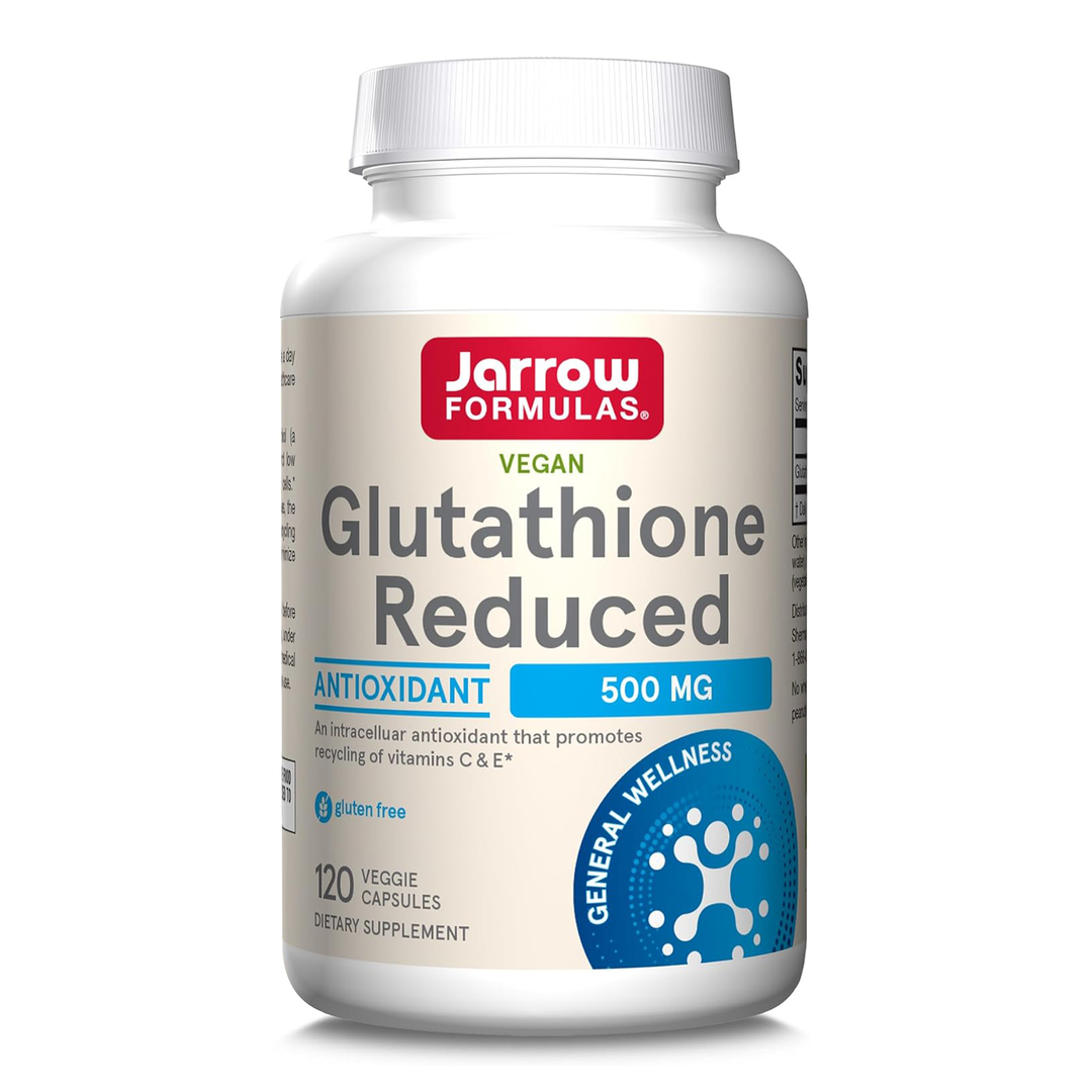 Jarrow Formulas Glutathione Reduced, 500 mg, Value Size, Veggie Caps - 120 Capsules