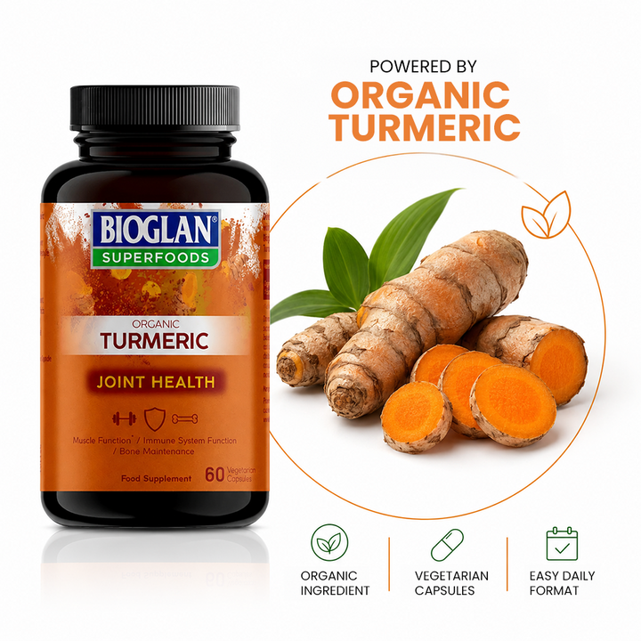 Bioglan Superfoods Organic Turmeric Capsules - 60 Capsules