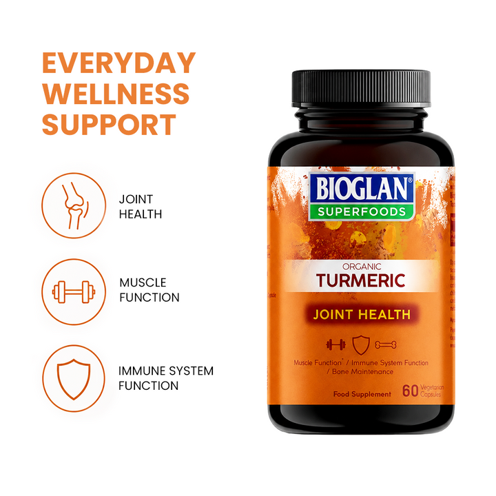 Bioglan Superfoods Organic Turmeric Capsules - 60 Capsules