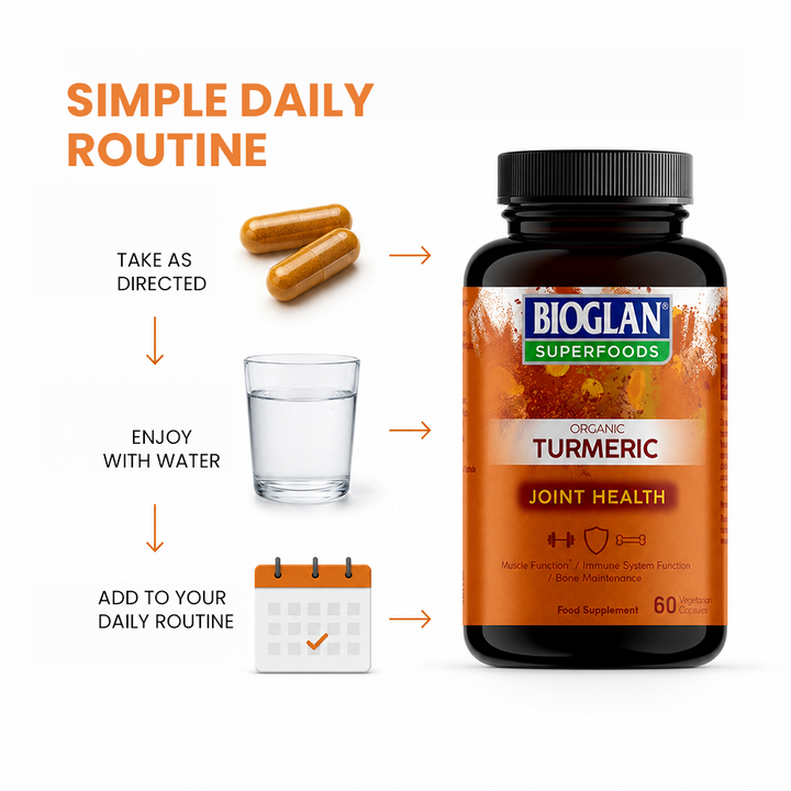 Bioglan Superfoods Organic Turmeric Capsules - 60 Capsules