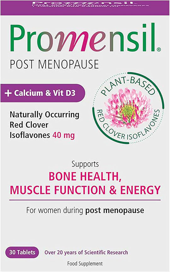 Promensil Post Menopause Supplement Calcium and Vitamin D3 30 Tablets - Main Image