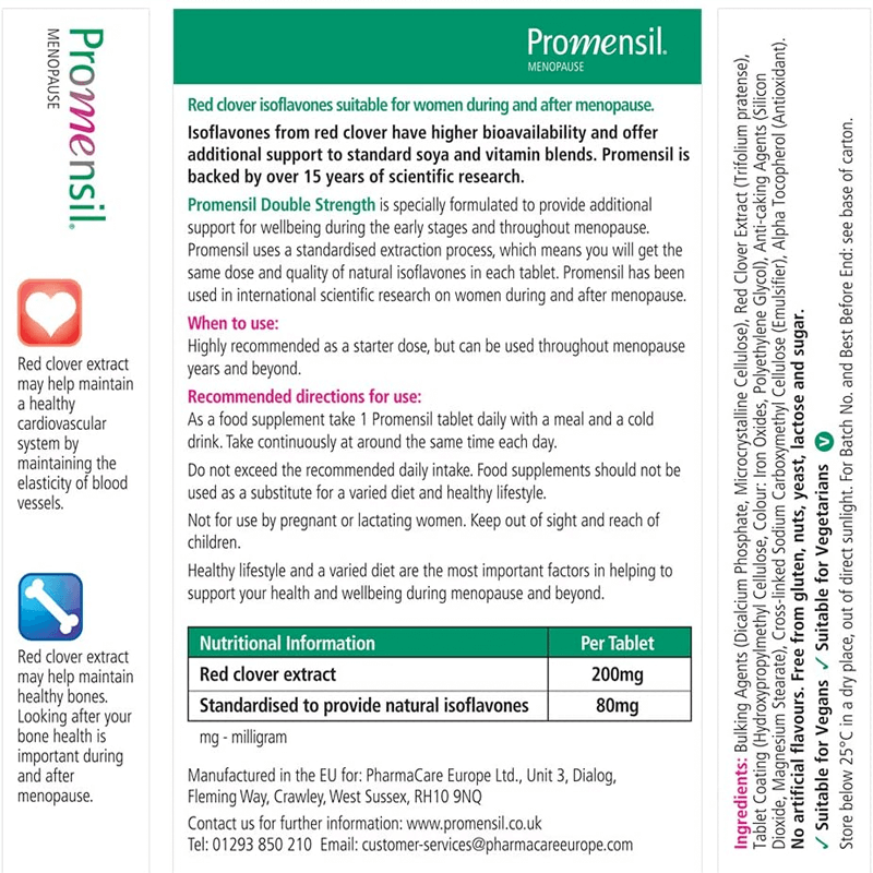 Promensil Double Strength - 30 Tablets