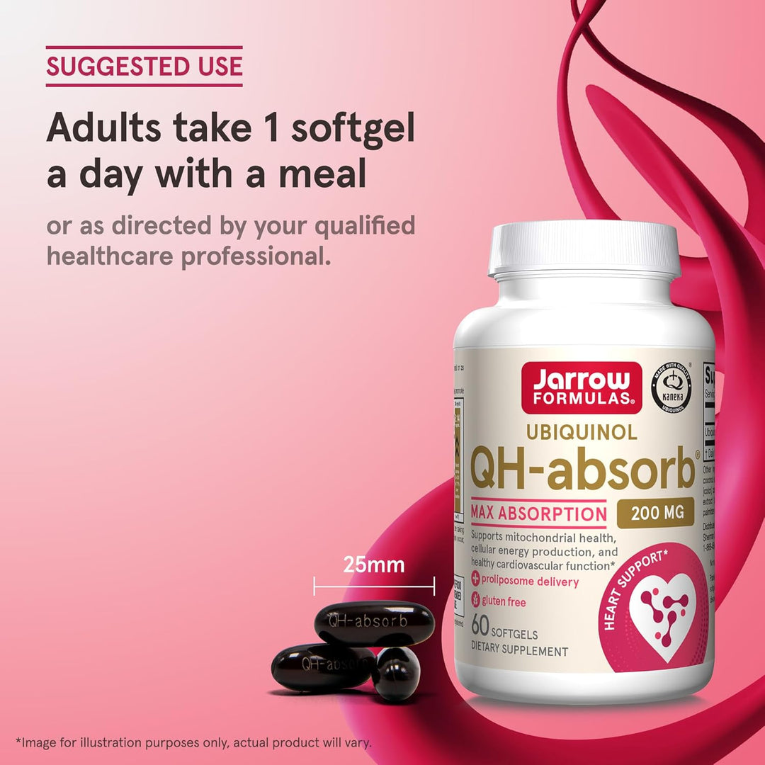 Convenient Softgels - Each softgel provides 200 mg of ubiquinone. Take one softgel per day with a meal or as directed by your qualified healthcare professional.Store in a cool, dry place