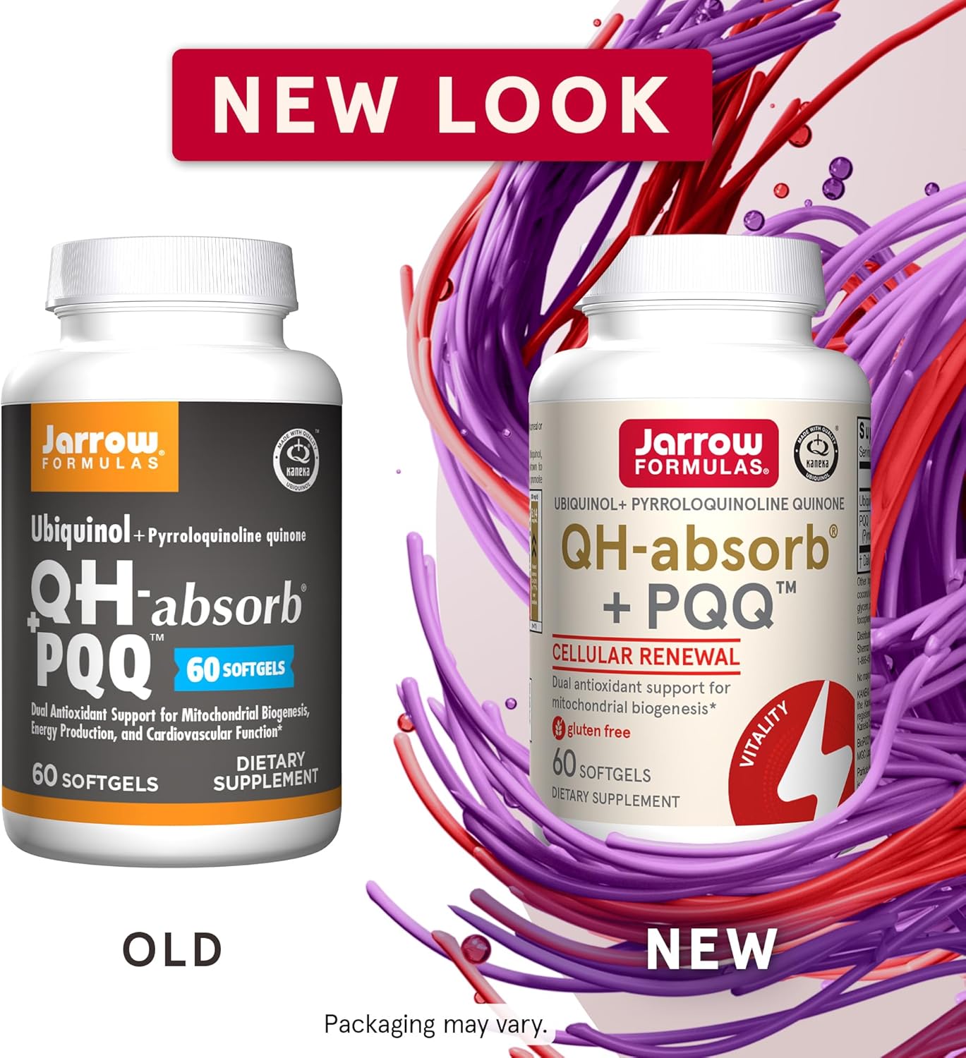 QH-absorb + PQQ Function: This mitochondrial support formula combines Ubiquinol with PQQ to support mitochondrial biogenesis, providing dual antioxidant support for adults, efficient cellular energy production, and healthy cardiovascular function(1)