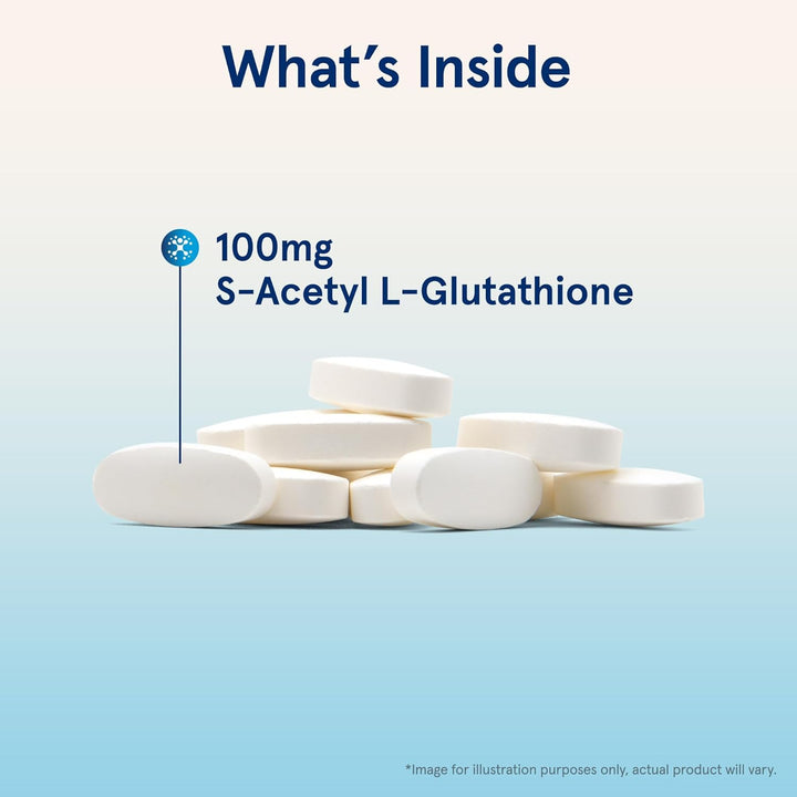 ORALLY BIOAVAILBLE GLUTATHIONE €“ The addition of an acetyl function group to the glutathione molecule helps it to remain intact when ingested and to pass through the blood-brain barrier