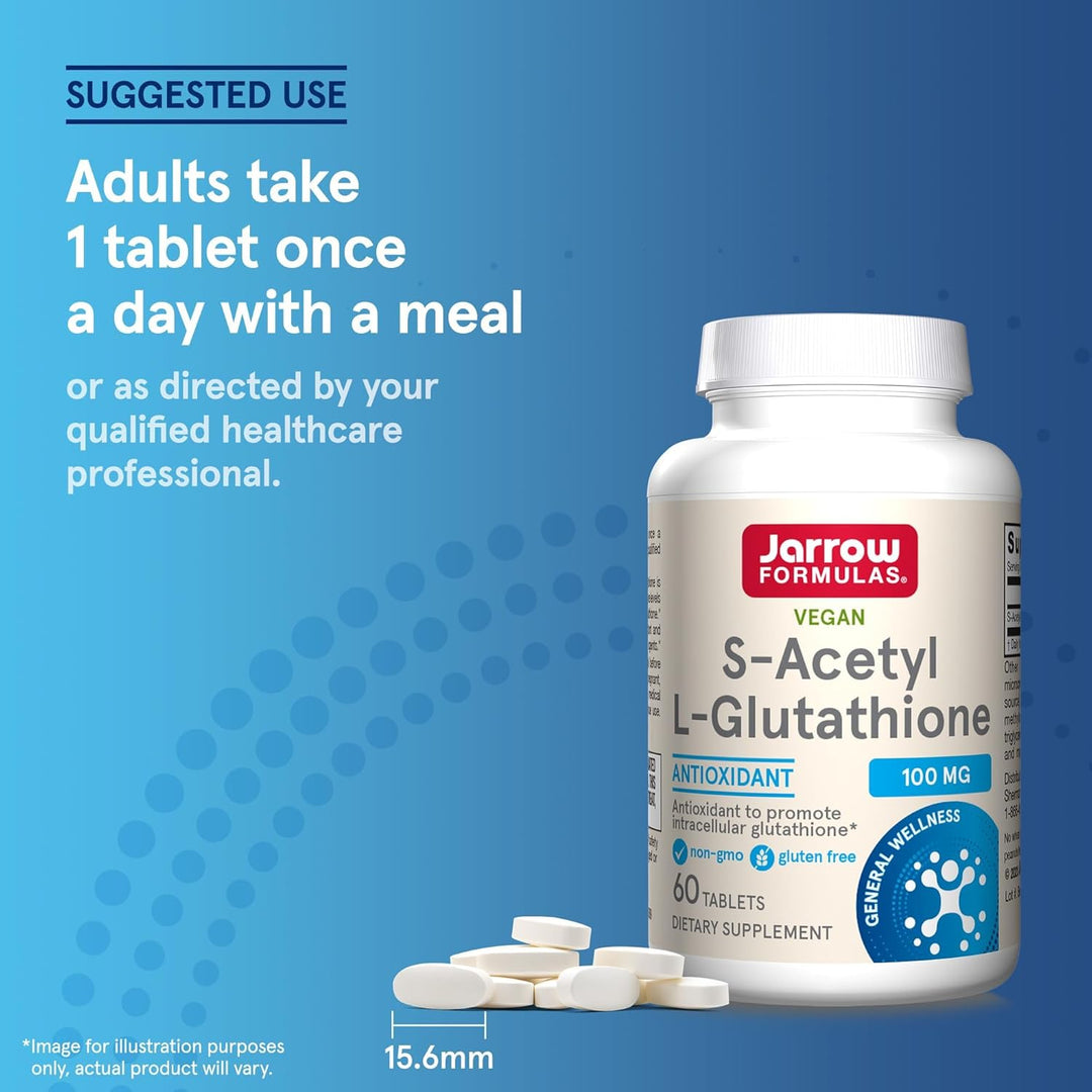 Jarrow Formulas S-Acetyl L-Glutathione 100mg - 60 Tablets Jarrow Formulas S-Acetyl L-Glutathione 100mg - 60 Tablets