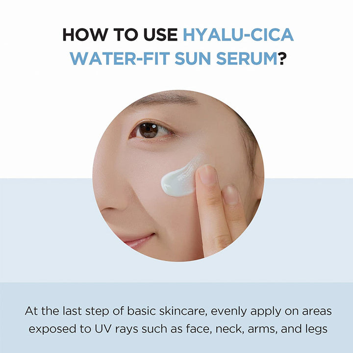 SKIN1004 Hyalu-CICA Water-fit Sun Serum SPF50+ Protects Skin from UV Rays - 50 ML How to Use Hyalu-Cica Water Fit Sun Serum? | Fitaminat