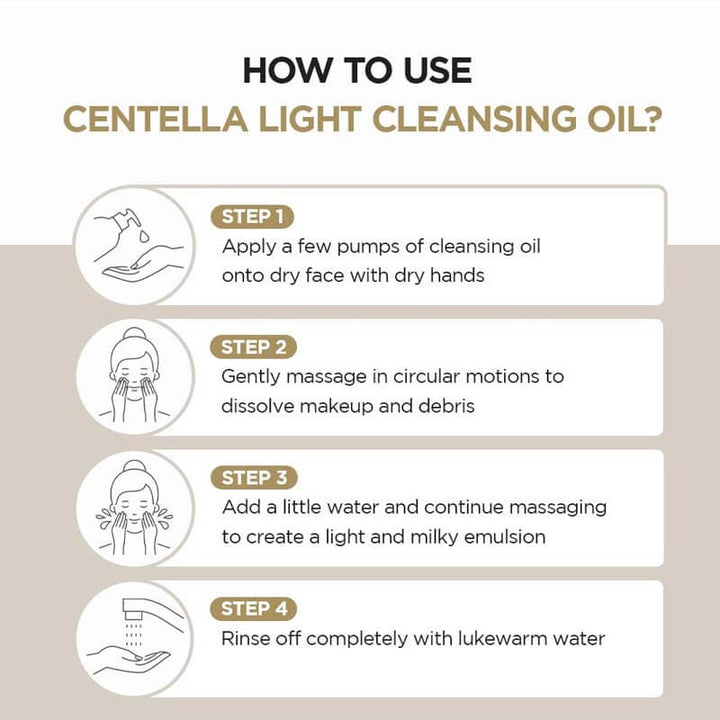 SKIN1004 Madagascar Centella Light Cleansing Oil, Botanical Oils for Pore Care - 200 ml