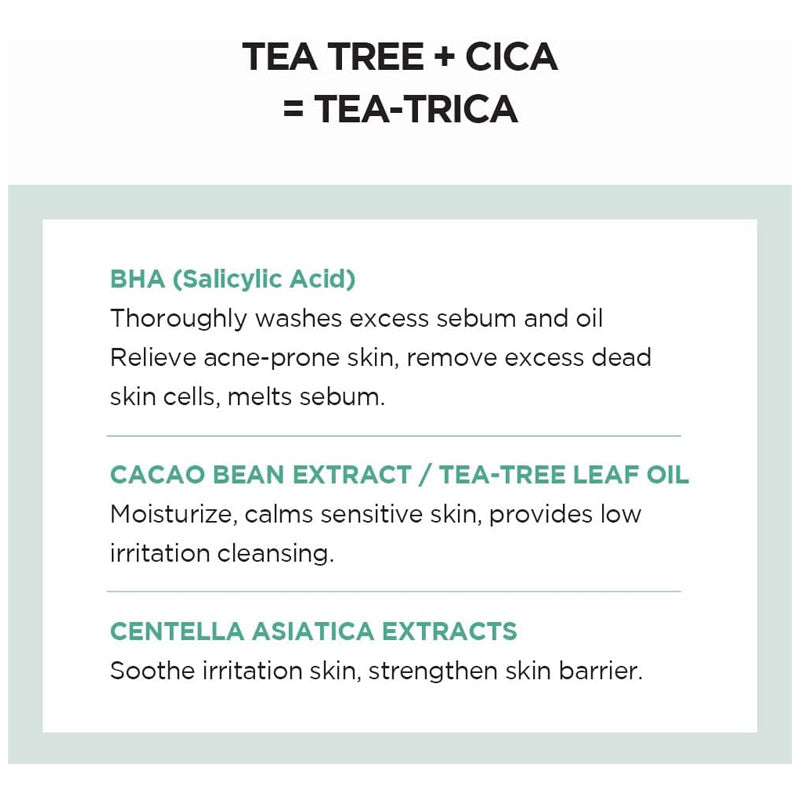 SKIN1004 Madagascar Centella Tea-Trica BHA Foam Salicylic Acid Cacao Bean Extract - 125 ML | Fitaminat