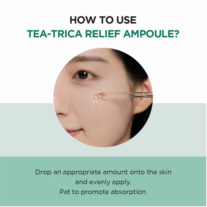 SKIN1004 Madagascar Centella Tea-Trica Relief Non Sticky Hydrating Ampoule Acne Safe Formulation - 210 ML Drop an Appropriate Amount Onto the Skin and Evenly Apply | Fitaminat