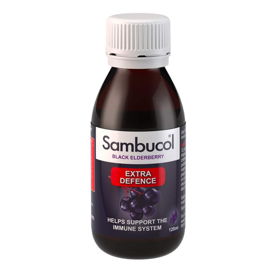 Sambucol Extra Defense Black Elderberry Vitamin C Liquid 120ml - Main Image