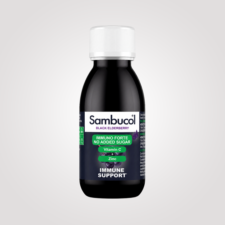 Sambucol Sugar Free Black Elderberry Vitamin C + Zinc Liquid - 120 ml