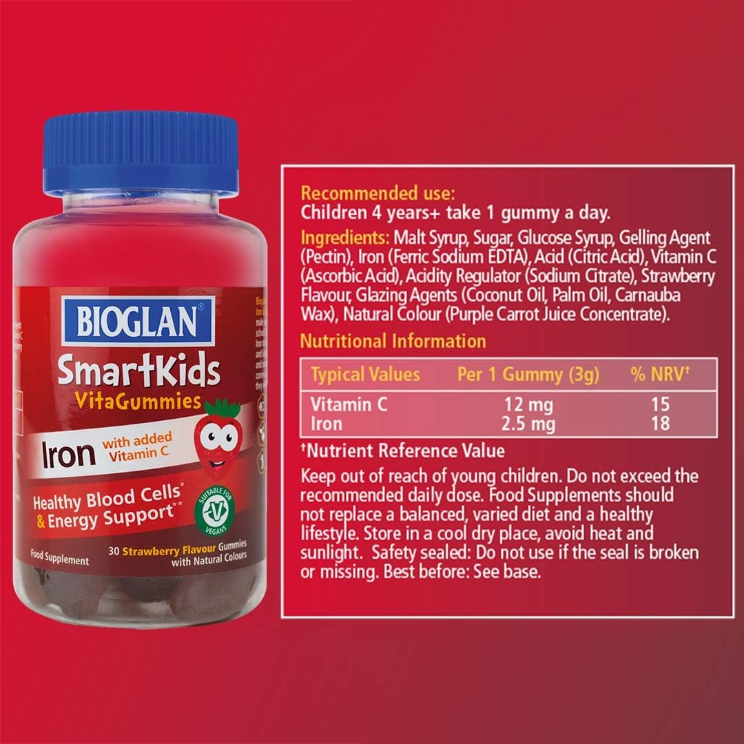 Boost Energy & Immunity: Support your child's energy levels with iron and Vitamin C for a strong immune system and active lifestyle.