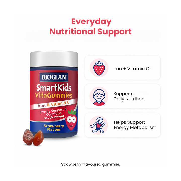 Bioglan SmartKids Iron with Vitamin C VitaGummies - 30 Gummies