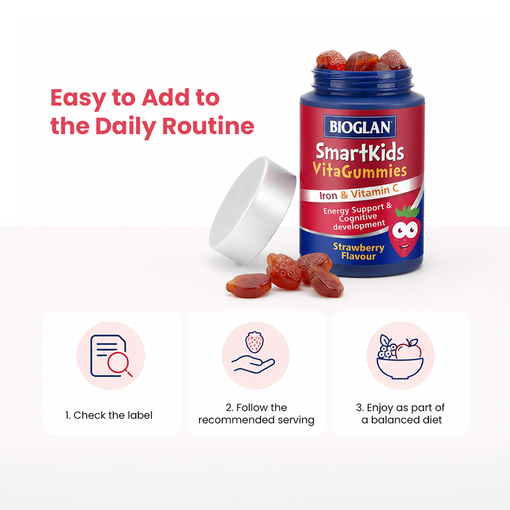 Bioglan SmartKids Iron with Vitamin C VitaGummies - 30 Gummies