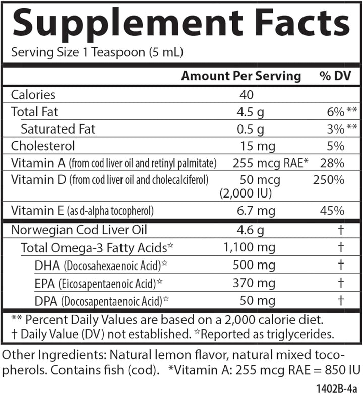 1,100 mg of omega-3s, including EPA and DHA