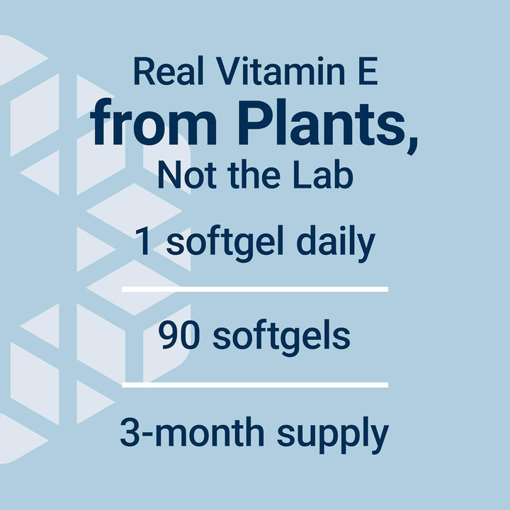 Super Vitamin E 90 Softgels Real Vitamin E from plant not the lab