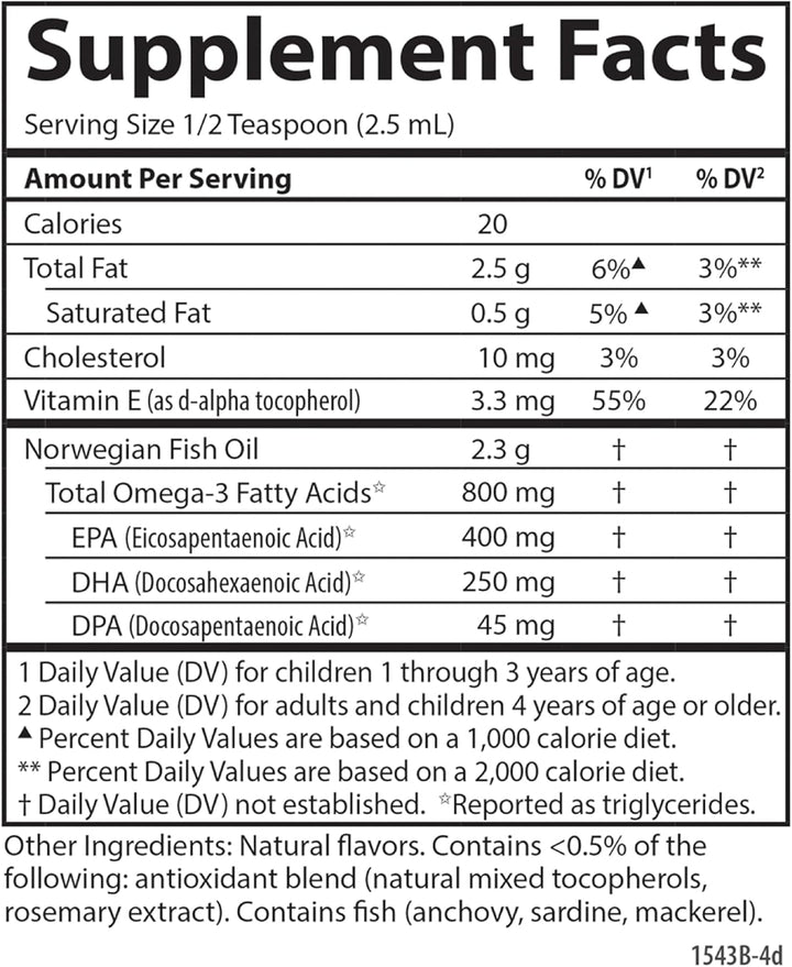 800 mg of omega-3s in a single 1/2 teaspoon