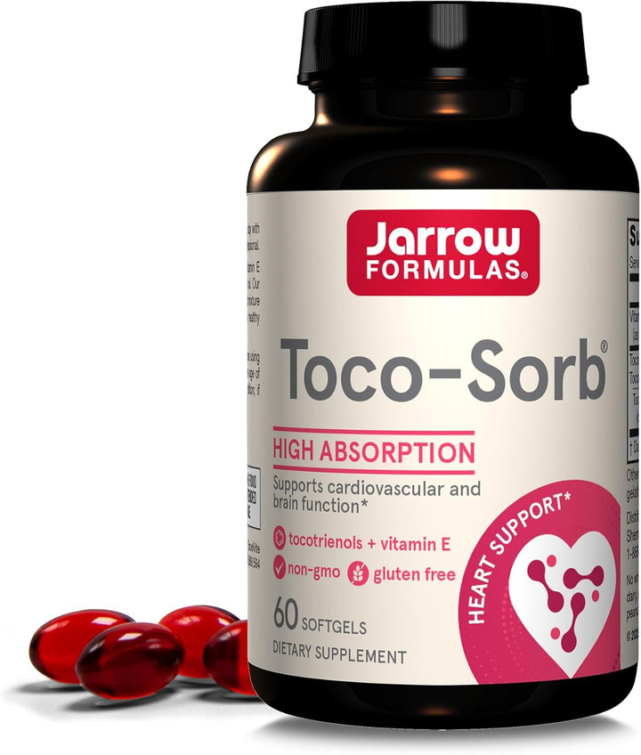 Toco-Sorb Tocotrienol-Tocopherol Vitamin E Complex: This supplement features EVNol SupraBio, a specialized lipid mixture for enhanced absorption(1)