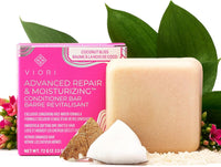 Viori Advanced Repair and Moisturizing Conditioner Bar, Coconut Bliss, with Vitamins for Hair Health - 72g