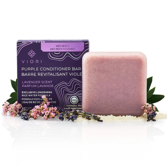Viori Purple Toning Conditioner Hair Bar, Lavender Scent 72g - Main Image
