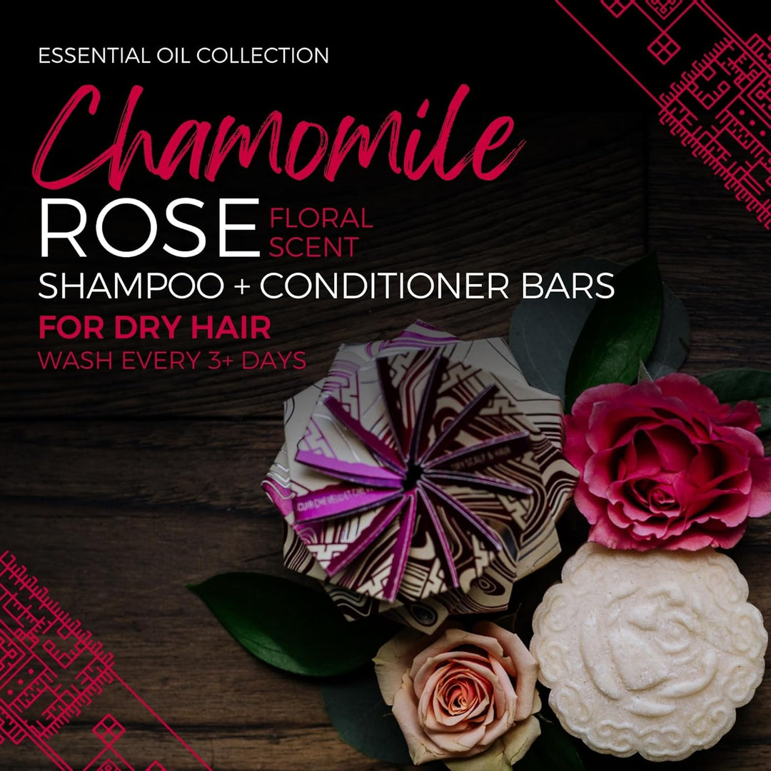 Viori Shampoo Bar Chamomile Rose, Ultra-Hydrating with Oil