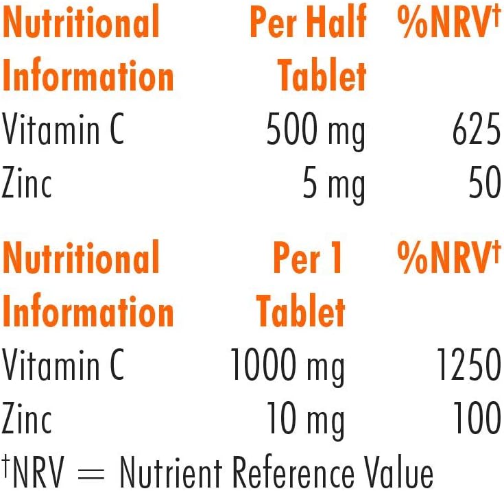 FATIGUE REDUCTION - Vitamin C helps maintain a healthy immune system and contributes to the reduction of tiredness and fatigue