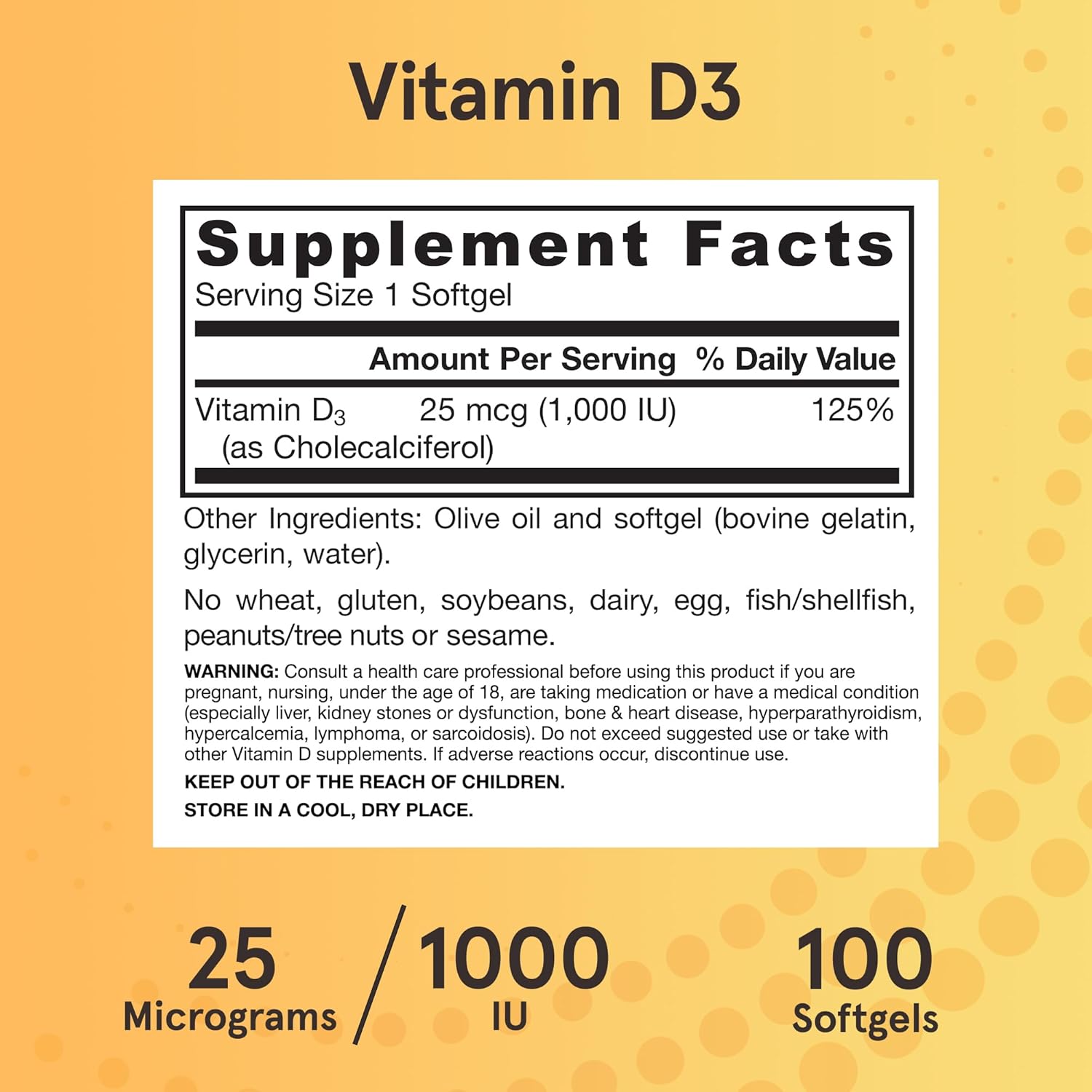 High-Quality Vitamin D3: Jarrow Formulas® Vitamin D3 delivers potent cholecalciferol, the same form produced by the skin in response to sunlight.