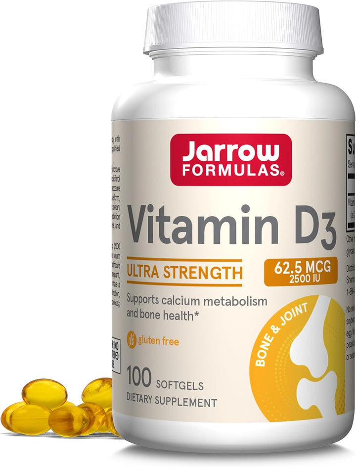 Concentrated Vitamin D: Each softgel contains 62.5 mcg (2,500 IU) of vitamin D per serving, providing 313% of the suggested daily value